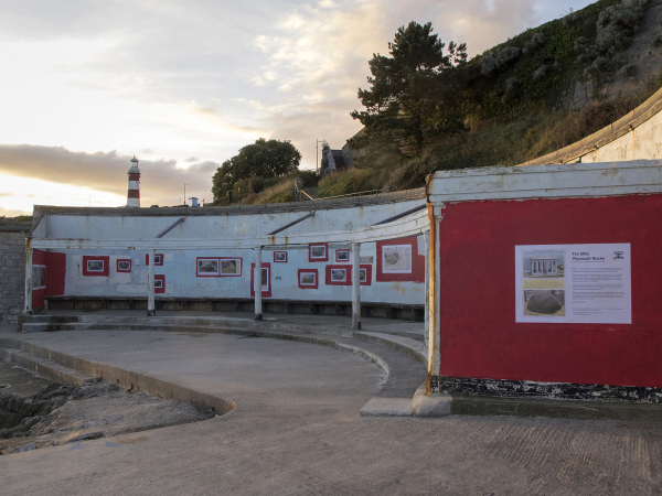 Plymouth Rocks installation view. Lion's Den, Plymouth Hoe. 2016