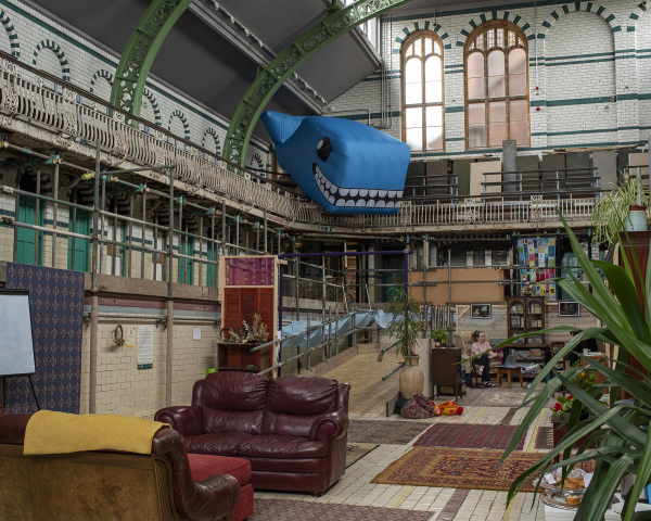 Walter the Whale&amp;nbsp;installation view. Moseley Road Baths.&amp;nbsp;2023